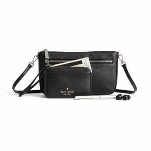 ✨ Kate Spade Saffiano Mini Top Handle Bag + Card Case | Black NWOT Gift ✨